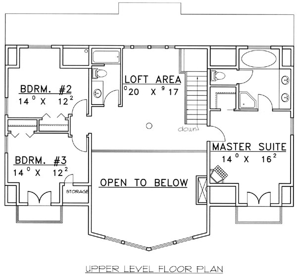 House Plan 87198 Level Two