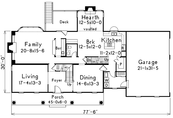 House Plan 87304 Level One