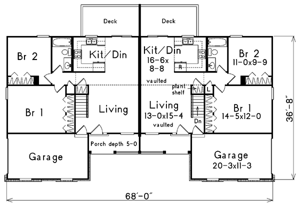 Multi-Family Plan 87346 Level One