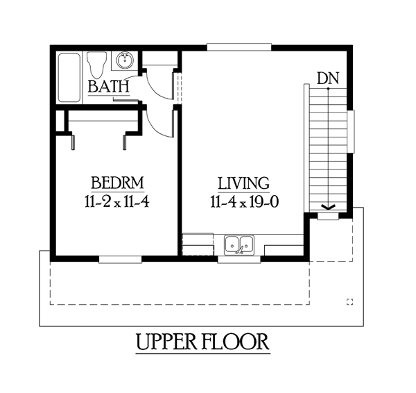 Garage Plan 87403 - 2 Car Garage Apartment Level Two