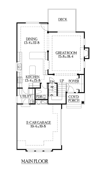 House Plan 87511 Level One