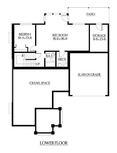 House Plan 87537 Lower Level