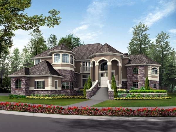 Victorian Plan with 4684 Sq. Ft., 4 Bedrooms, 4 Bathrooms, 3 Car Garage Picture 2