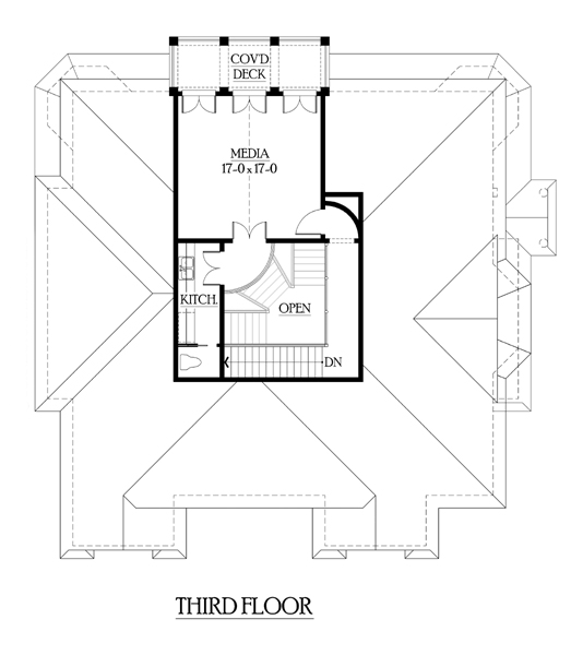 House Plan 87613 Level Three