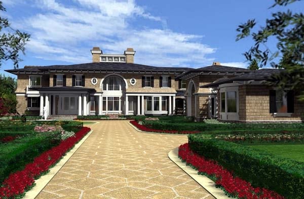 Colonial Plan with 9820 Sq. Ft., 4 Bedrooms, 8 Bathrooms, 3 Car Garage Picture 7