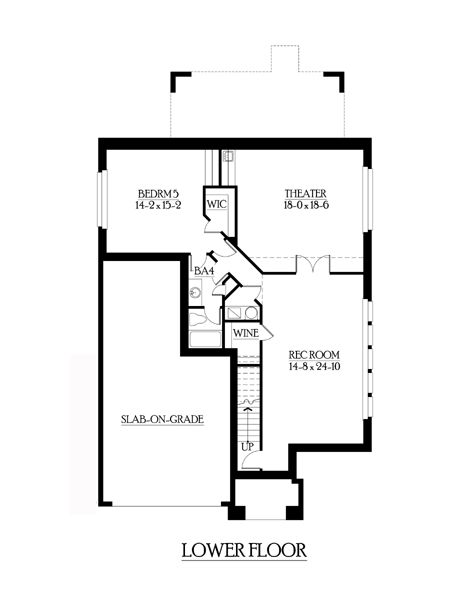 House Plan 87667 Lower Level