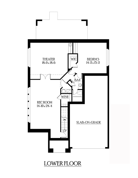 House Plan 87668 Lower Level