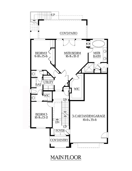 House Plan 87668 Level One