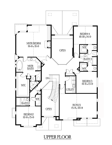 House Plan 87671 Level Two