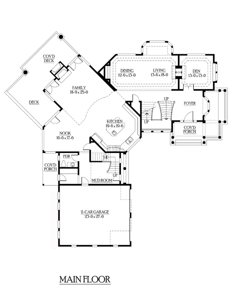 House Plan 87672 Level One