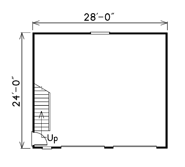 Garage Plan 87823 - 2 Car Garage Level One