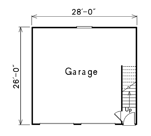 Garage Plan 87879 - 2 Car Garage Apartment Level One