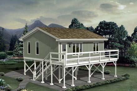 Plan 87885 - 672 Square Feet