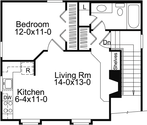 Garage Plan 87891 - 2 Car Garage Apartment Level Two