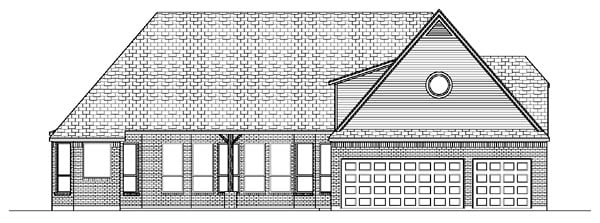 House Plan 87931 Rear Elevation