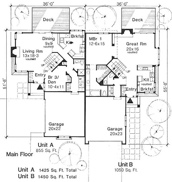 Multi-Family Plan 88410 Level One