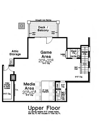 House Plan 89409 Level Two