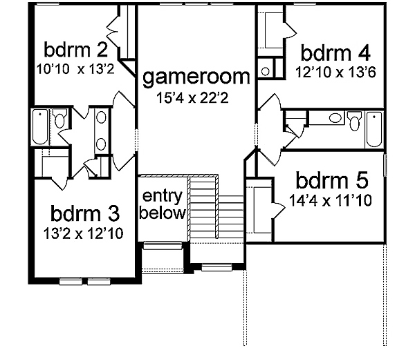 House Plan 89864 Level Two