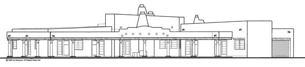 House Plan 90260 Rear Elevation