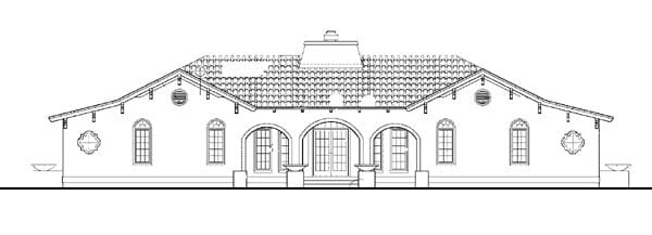 House Plan 90268 Rear Elevation