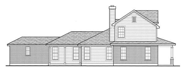 Country Plan with 1925 Sq. Ft., 3 Bedrooms, 3 Bathrooms, 2 Car Garage Picture 4