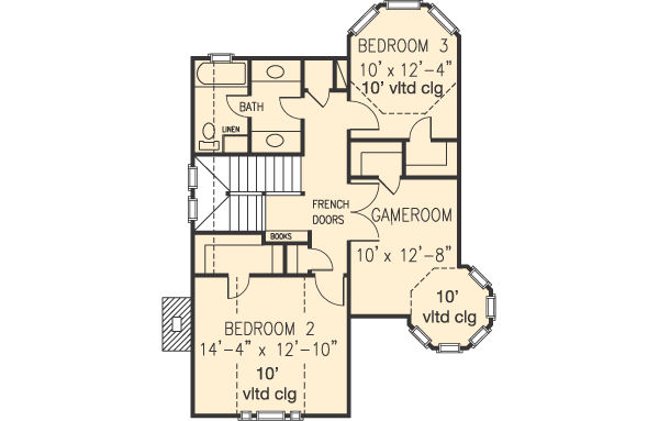 House Plan 90342 Level Two