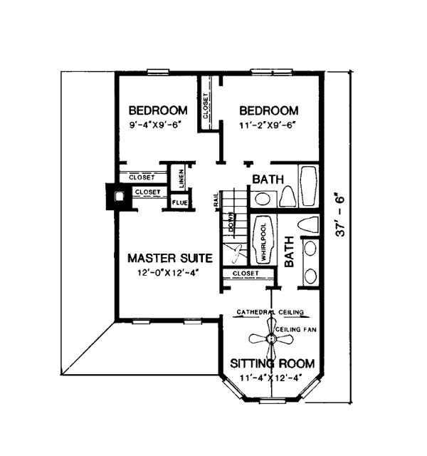 House Plan 90406 Level Two