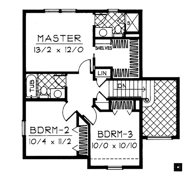 House Plan 90702 Level Two