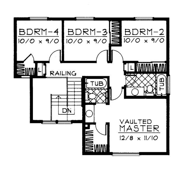 House Plan 90703 Level Two
