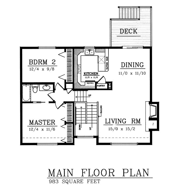 House Plan 90730 Level One