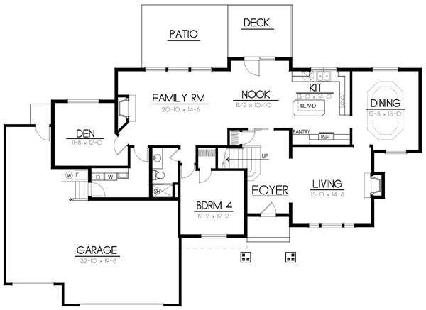 House Plan 90750 Level One