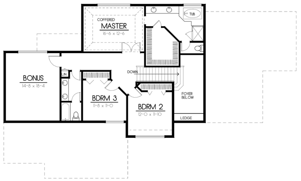 House Plan 90750 Level Two