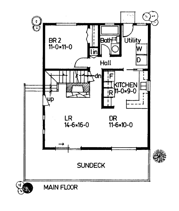 House Plan 90847 Level One