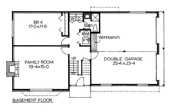 House Plan 90950 Lower Level