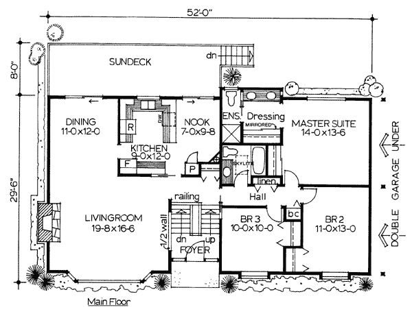 House Plan 90950 Level One
