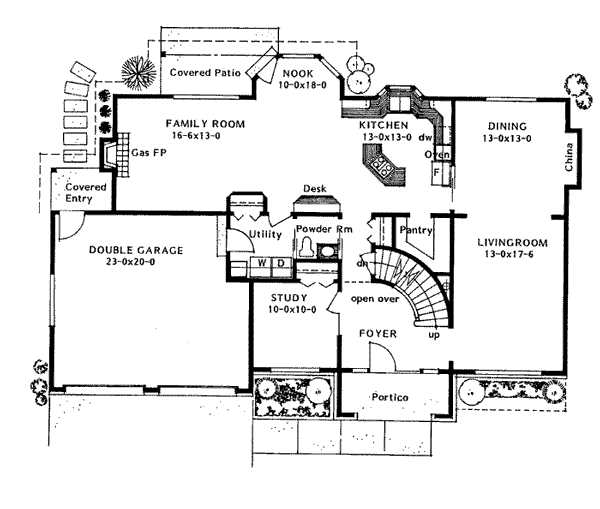 Garage Plan 90997 - 2 Car Garage Level One