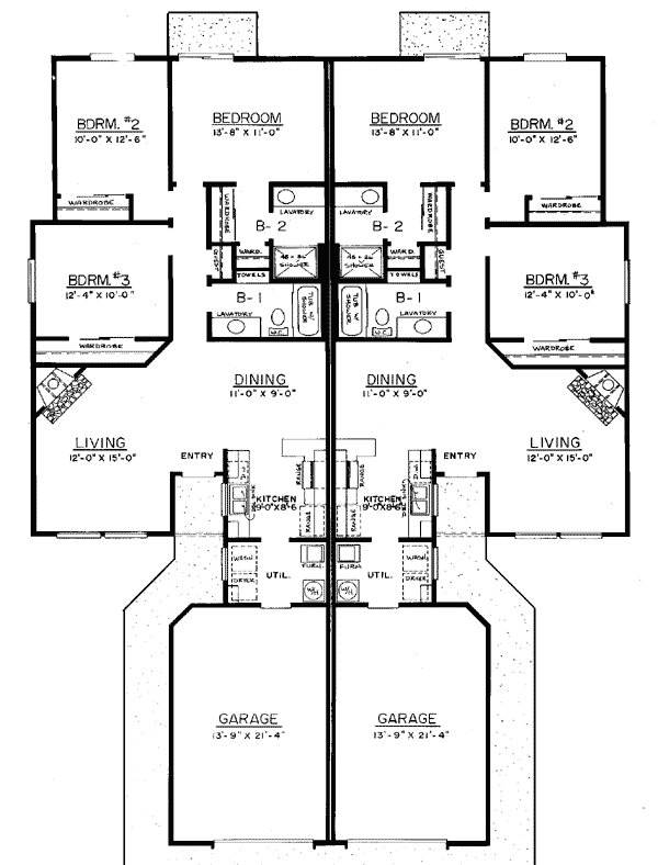 Multi-Family Plan 91332 Level One