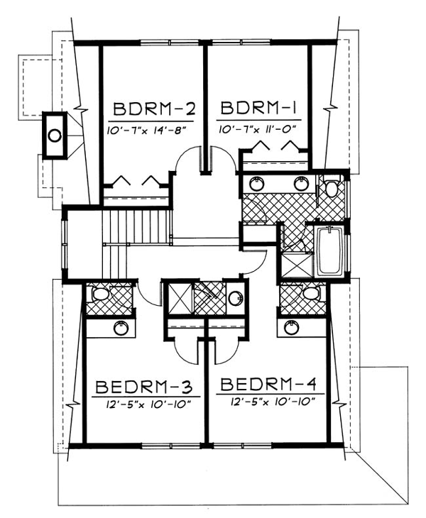 House Plan 91623 Level Two
