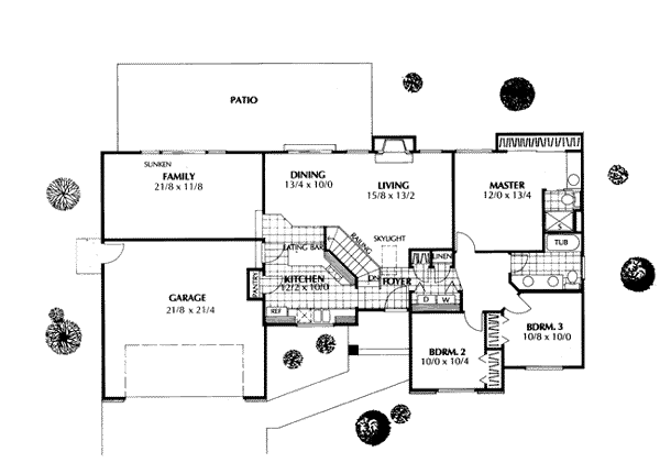House Plan 91667 Level One