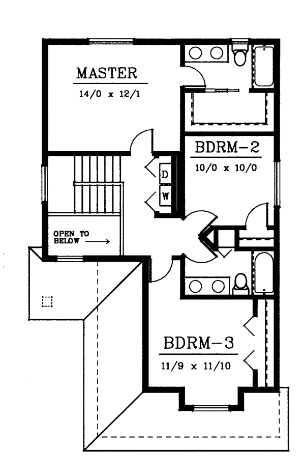 House Plan 91831 Level Two
