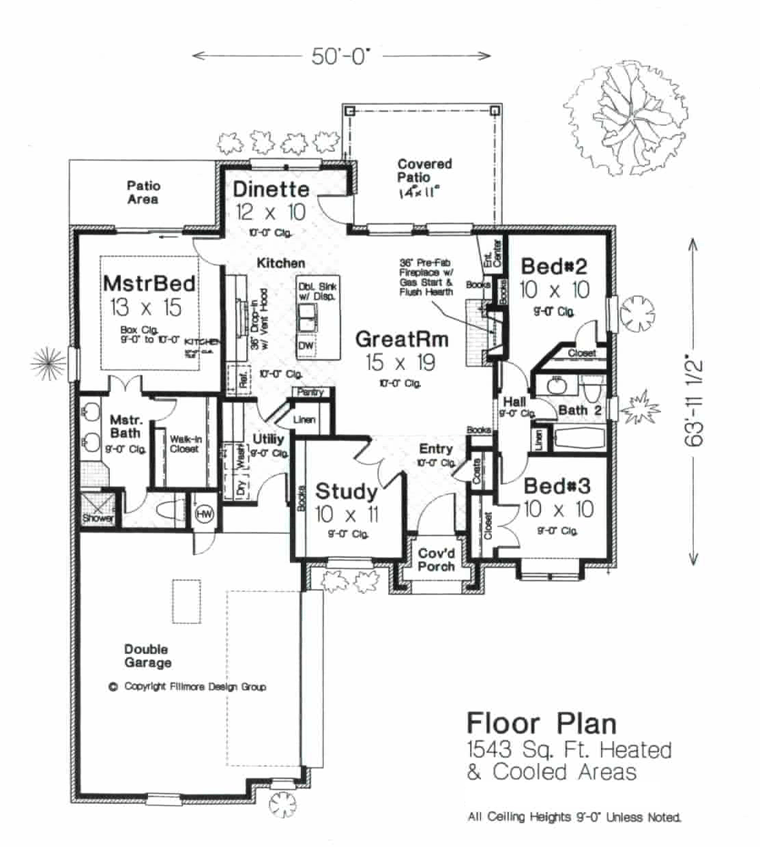 House Plan 92231 Level One