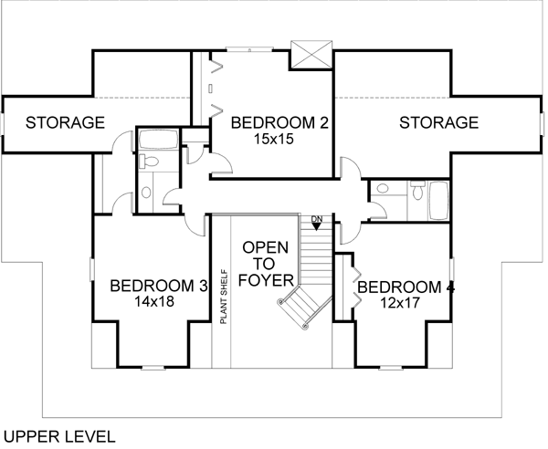 Plan 92341 | Traditional Style with 4 Bed, 4 Bath, 3 Car Garage