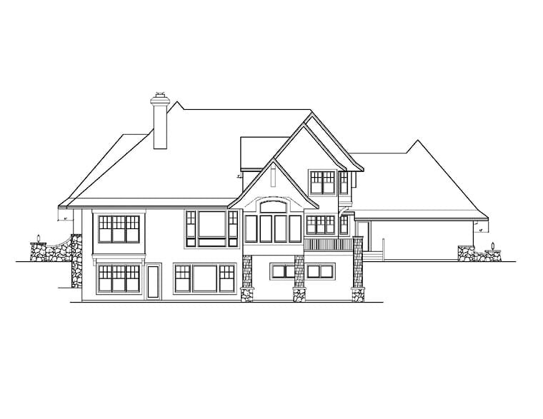 House Plan 92351 Rear Elevation