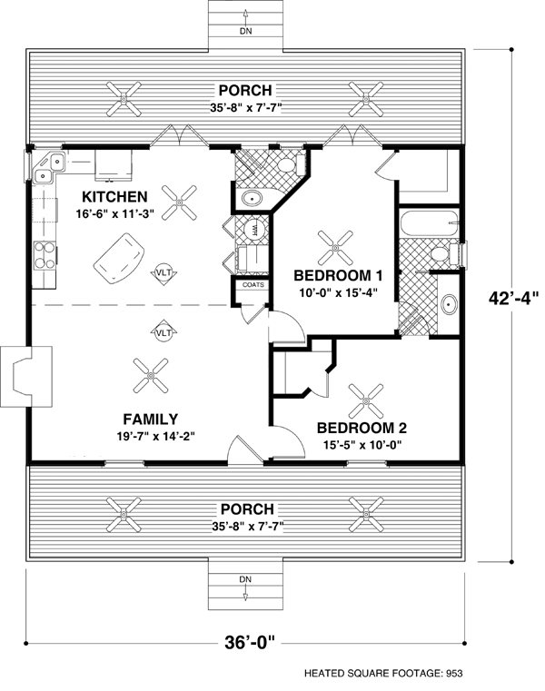 House Plan 92388 Level One