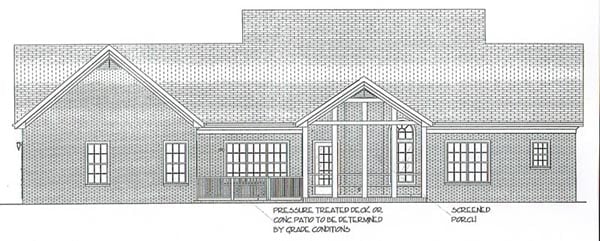 House Plan 92443 Rear Elevation