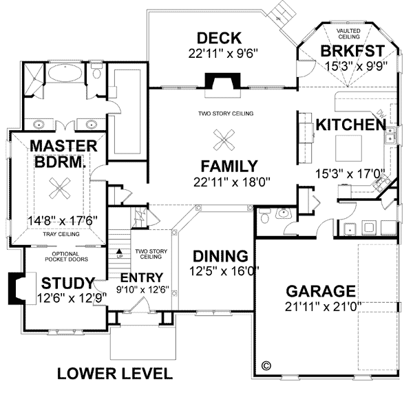 Plan 92452 | Tudor Style with 4 Bed, 4 Bath