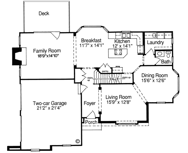 House Plan 92618 Level One