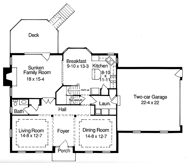 House Plan 92623 Level One