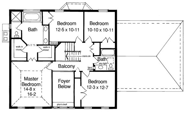 House Plan 92623 Level Two