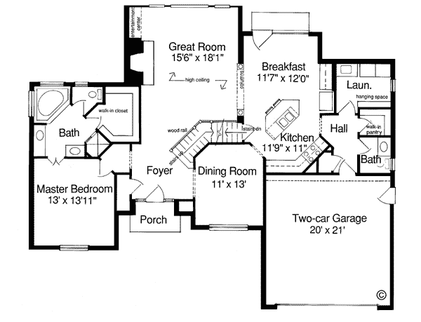 House Plan 92643 Level One